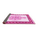 Sideview of Persian Pink Traditional Rug, tr3958pnk