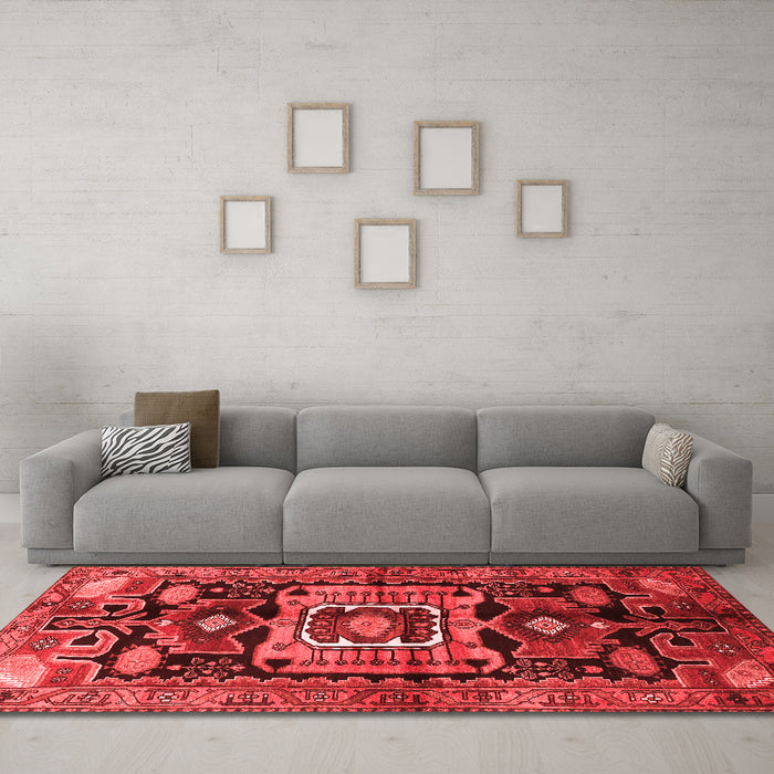 Traditional Red Washable Rugs