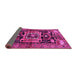 Sideview of Persian Pink Traditional Rug, tr3959pnk