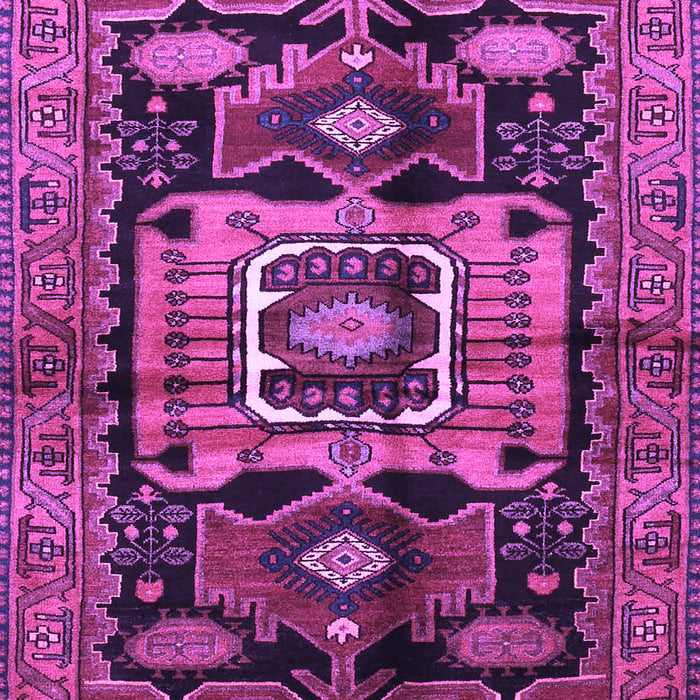 Machine Washable Persian Purple Traditional Area Rugs, wshtr3959pur