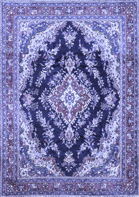 Medallion Blue Traditional Rug, tr395blu