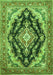 Medallion Green Traditional Rug, tr395grn
