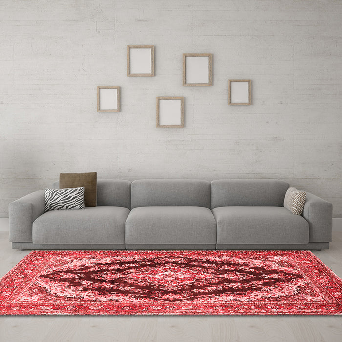 Traditional Red Washable Rugs