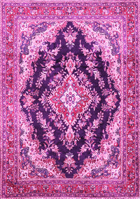 Medallion Pink Traditional Rug, tr395pnk