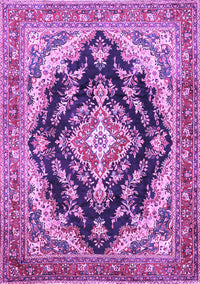 Medallion Purple Traditional Rug, tr395pur