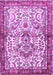 Machine Washable Persian Purple Traditional Area Rugs, wshtr3960pur