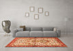 Machine Washable Persian Orange Traditional Area Rugs in a Living Room, wshtr3960org