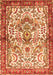 Serging Thickness of Machine Washable Persian Orange Traditional Area Rugs, wshtr3960org