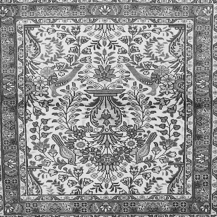 Serging Thickness of Persian Gray Traditional Rug, tr3960gry