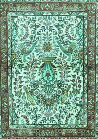 Persian Turquoise Traditional Rug, tr3960turq