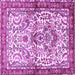 Square Persian Purple Traditional Rug, tr3960pur