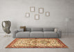 Machine Washable Persian Brown Traditional Rug in a Living Room,, wshtr3960brn