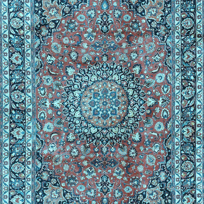 Machine Washable Persian Light Blue Traditional Rug, wshtr3961lblu