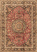 Machine Washable Persian Brown Traditional Rug, wshtr3961brn