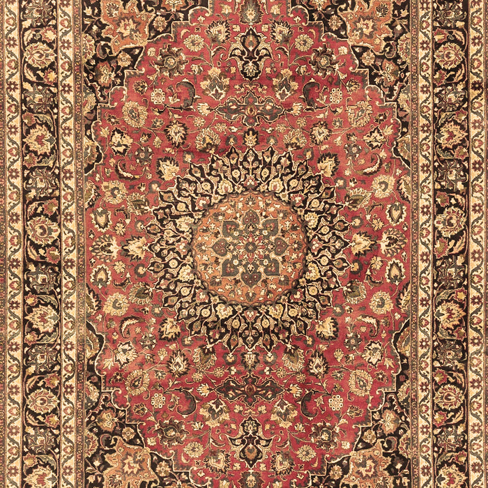 Machine Washable Persian Brown Traditional Rug, wshtr3961brn