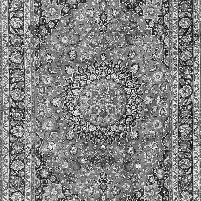 Serging Thickness of Machine Washable Persian Gray Traditional Rug, wshtr3961gry