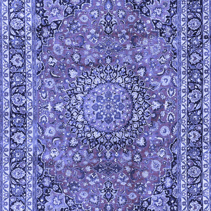 Machine Washable Persian Blue Traditional Rug, wshtr3961blu