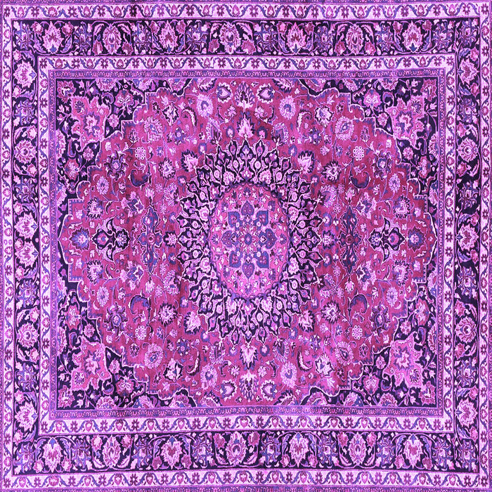 Square Persian Purple Traditional Rug, tr3961pur