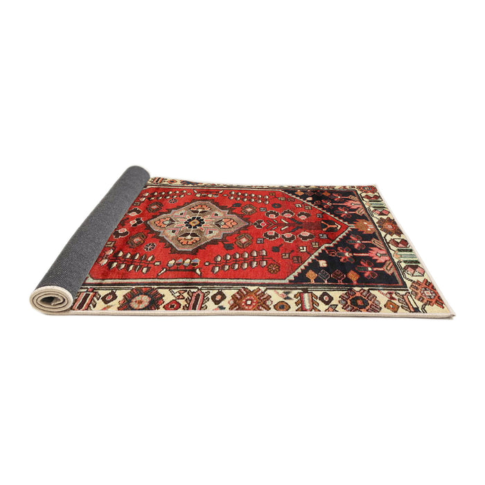 Sideview of Traditional Red Persian Rug, tr3962