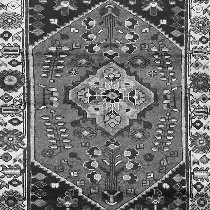 Serging Thickness of Machine Washable Persian Gray Traditional Rug, wshtr3962gry