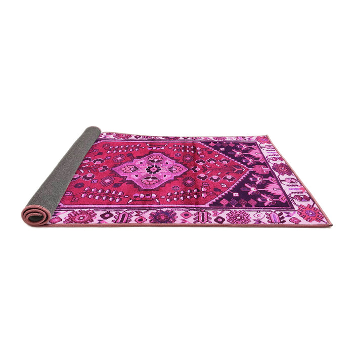 Sideview of Persian Pink Traditional Rug, tr3962pnk