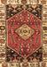 Machine Washable Persian Brown Traditional Rug, wshtr3962brn