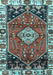 Machine Washable Persian Light Blue Traditional Rug, wshtr3962lblu