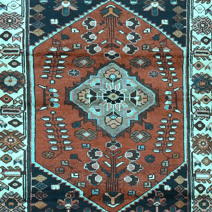 Machine Washable Persian Light Blue Traditional Rug, wshtr3962lblu