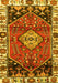 Machine Washable Persian Yellow Traditional Rug, wshtr3962yw