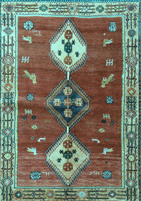 Persian Light Blue Traditional Rug, tr3963lblu