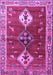 Machine Washable Persian Purple Traditional Area Rugs, wshtr3963pur