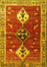 Machine Washable Persian Yellow Traditional Rug, wshtr3963yw