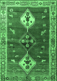 Persian Emerald Green Traditional Rug, tr3963emgrn