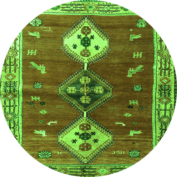 Machine Washable Persian Green Traditional Area Rugs, wshtr3963grn