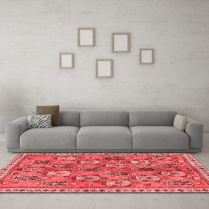 Traditional Red Washable Rugs
