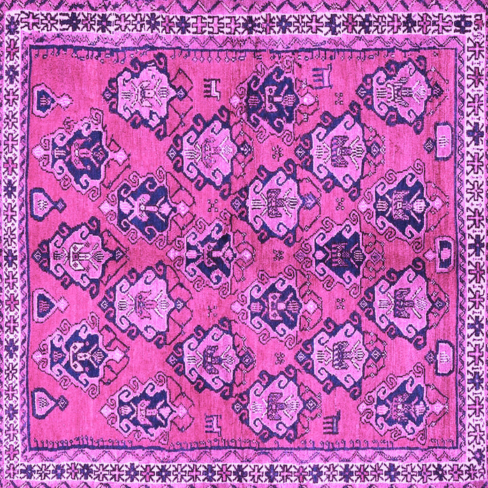 Square Persian Purple Traditional Rug, tr3964pur