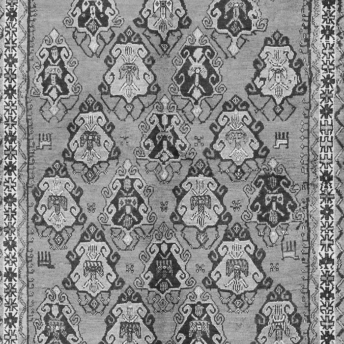 Serging Thickness of Machine Washable Persian Gray Traditional Rug, wshtr3964gry