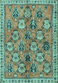 Persian Turquoise Traditional Rug, tr3964turq