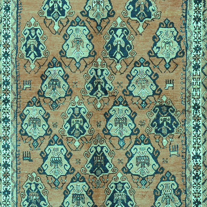 Machine Washable Persian Turquoise Traditional Area Rugs, wshtr3964turq