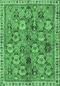 Persian Emerald Green Traditional Rug, tr3964emgrn