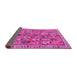 Sideview of Persian Pink Traditional Rug, tr3964pnk