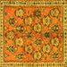 Square Persian Yellow Traditional Rug, tr3964yw