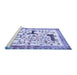 Sideview of Machine Washable Animal Blue Traditional Rug, wshtr3965blu