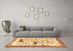 Machine Washable Animal Brown Traditional Rug in a Living Room,, wshtr3965brn