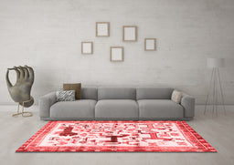 Traditional Red Washable Rugs