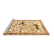 Sideview of Machine Washable Animal Brown Traditional Rug, wshtr3965brn