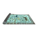 Sideview of Animal Light Blue Traditional Rug, tr3965lblu