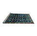 Sideview of Machine Washable Persian Light Blue Traditional Rug, wshtr3966lblu