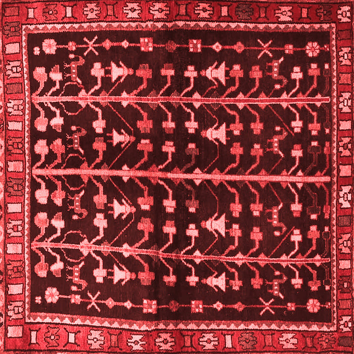 Machine Washable Persian Red Traditional Rug, wshtr3966red