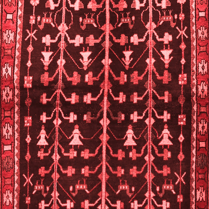 Machine Washable Persian Red Traditional Rug, wshtr3966red